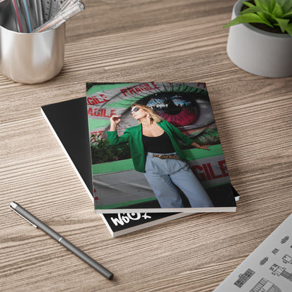 Green Eye — Artistic A5 Softcover Notebook