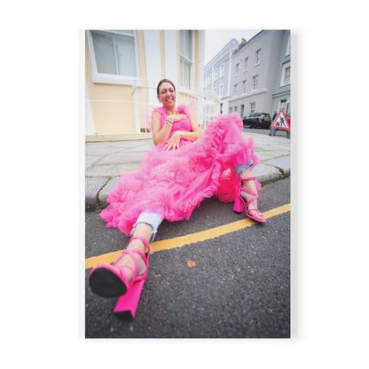 Pink Cackle — Fun A5 Softcover Notebook with Bold Pink Design