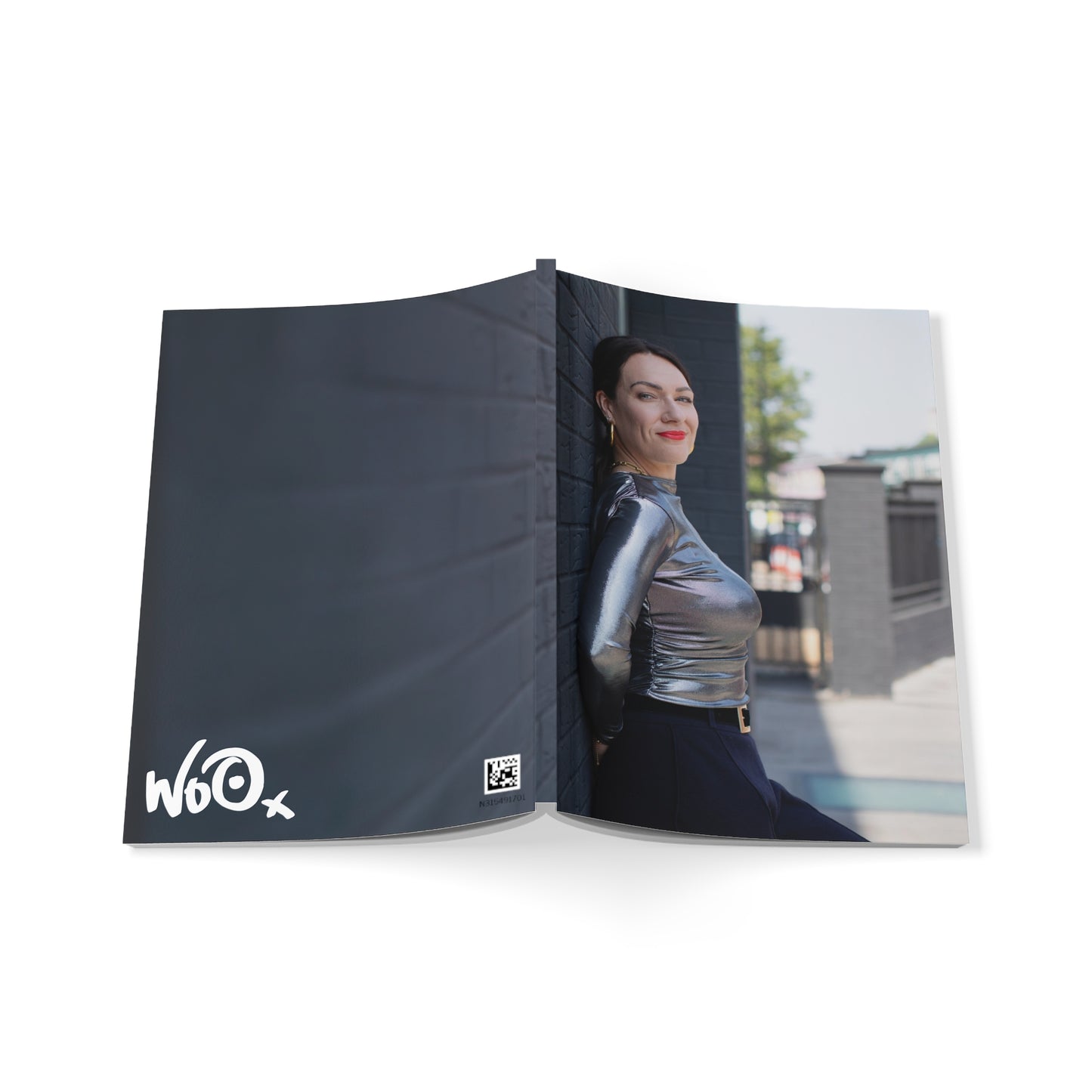 Silver Wrap — Metallic A5 Softcover Notebook