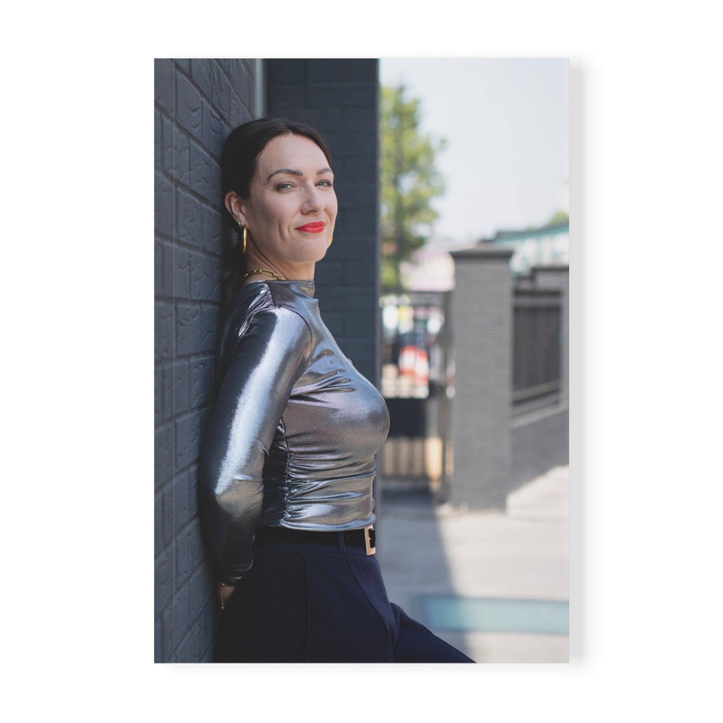 Silver Wrap — Metallic A5 Softcover Notebook