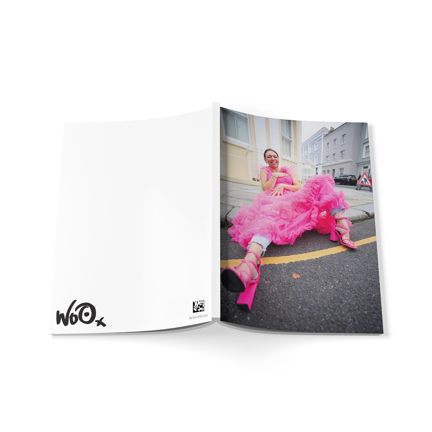 Pink Cackle — Fun A5 Softcover Notebook with Bold Pink Design